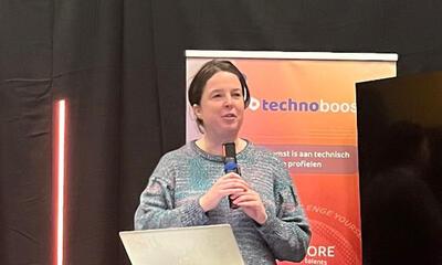 Eva speecht op Technoboost
