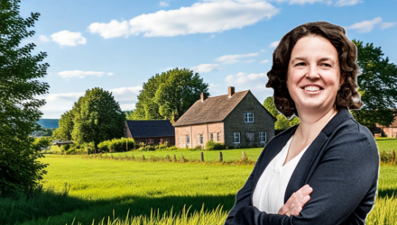 Eva plattelandsachtergrond