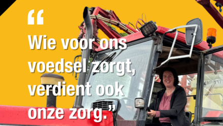 Wie voor ons voedsel zorgt, verdient ook onze zorg.